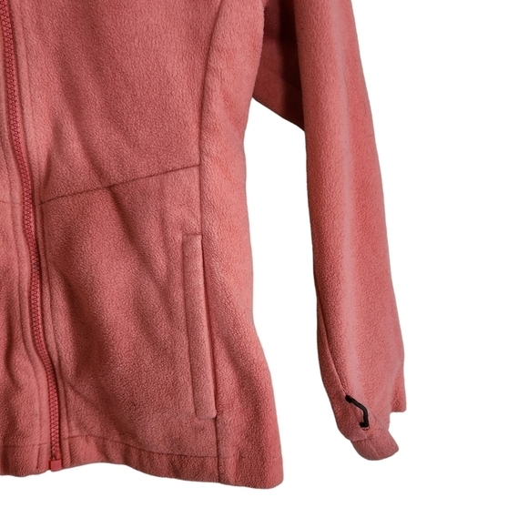 Columbia interchange  pink fleece long sleeves zip-up girls coat sweater - Picture 4 of 13